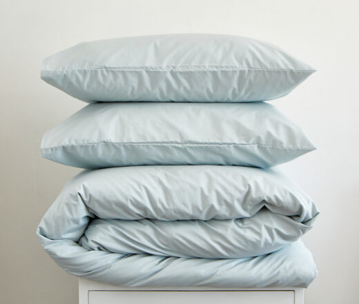 200 Thread Count 100% Cotton Percale Duvet Cover Set - White, Grey & Duck Egg 6 200 Thread Count 100% Cotton Percale Duvet Cover Set - White, Grey & Duck Egg