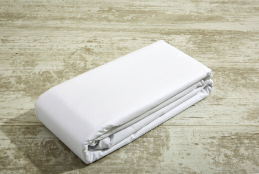 200 Thread Count Percale 100% Cotton Fitted Sheets- White 1