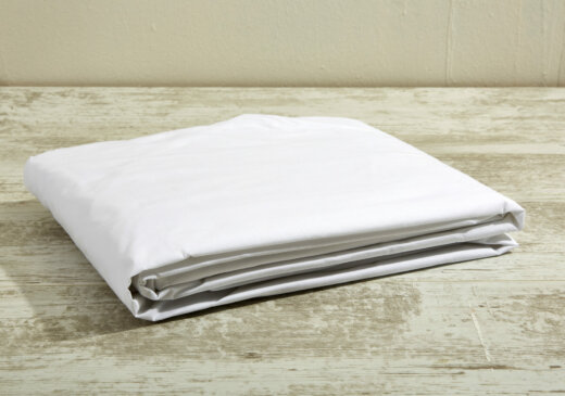 200 Thread Count 100% Cotton Percale Flat Sheet - White 1