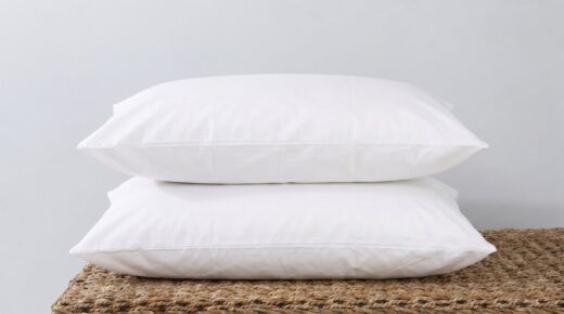 200 Thread Count 50/50 Polycotton Percale Pillowcase - White Standard & King Size