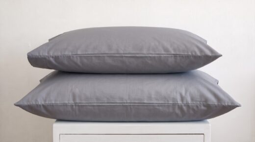 200 Thread Count 100% Cotton Percale Pillowcase - White, Grey & Duck Egg 6 200 Thread Count 100% Cotton Percale Pillowcase - White, Grey & Duck Egg