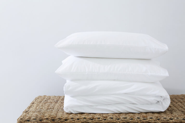 200 Thread Count 100% Cotton Percale Duvet Cover Set – white