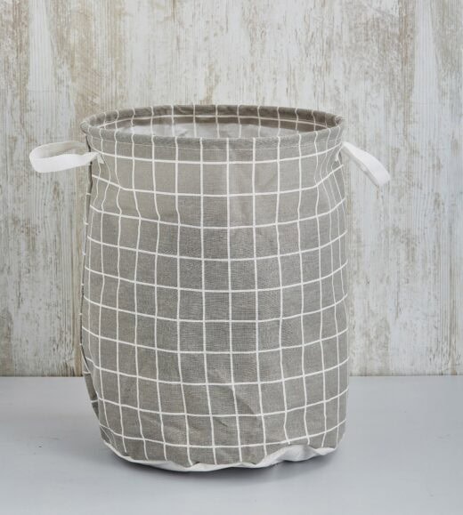 Grid Printed Laundry Bags
