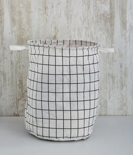 Grid Printed Laundry Bags