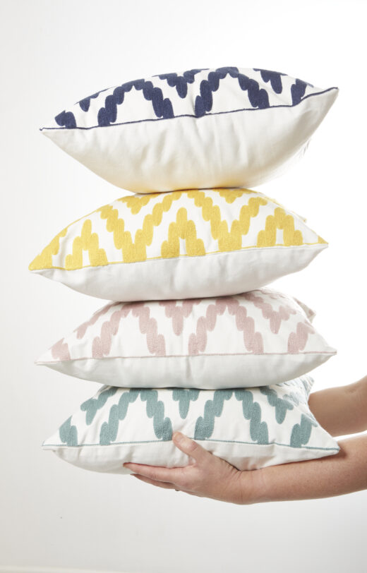 Zig Zag Crewel Scatter Cushion Covers 1