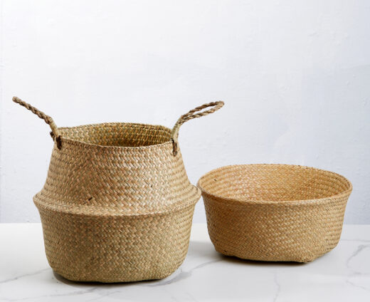 Seagrass Woven Belly Baskets 3