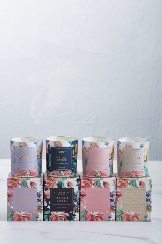 Floral Printed Scented Candles 2