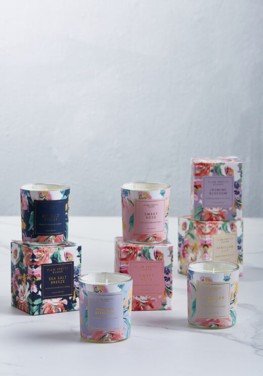 Floral Printed Scented Candles 1