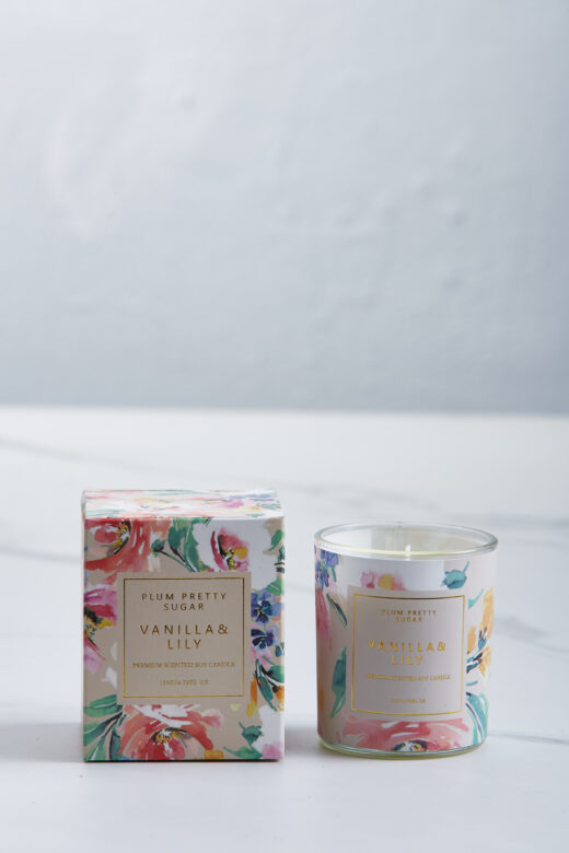 Floral Printed Scented Candles 6