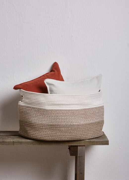Cotton Woven Storage Basket