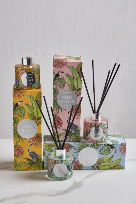 Tropical Print Reed Diffusers 5 Tropical Print Reed Diffusers