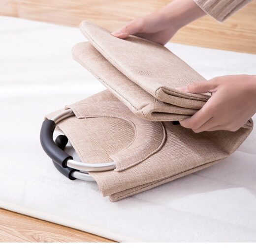 Collapsible Laundry Bag with Ring Handles