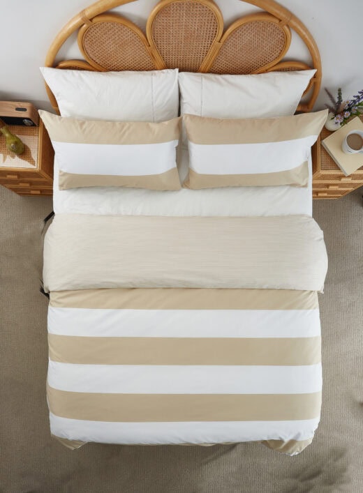 Reversible Striped Duvet Cover Set 6 Reversible Striped Duvet Cover Set