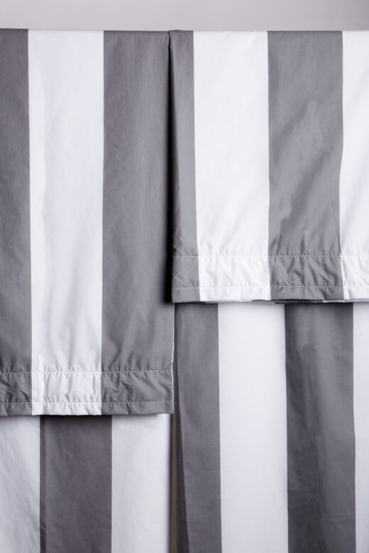 Broad Stripe Lined Taped Curtains 6 Broad Stripe Lined Taped Curtains
