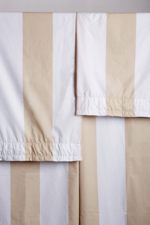 Broad Stripe Lined Taped Curtains 7 Broad Stripe Lined Taped Curtains