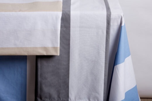 Broad Stripe Printed Table Cloths 7 Broad Stripe Printed Table Cloths