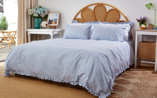 Long Beach Frilled Duvet Cover Set
