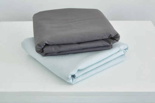 Flat Sheet 200T 100% Cotton Percale - Grey & Duck Egg 4 Flat Sheet 200T 100% Cotton Percale - Grey & Duck Egg